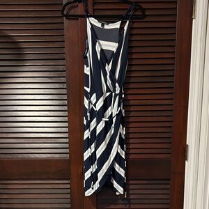 41 Hawthorn Navy and White Wrap Dress